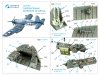 Quinta Studio QD48460 F4U-2 Corsair 3D-Printed coloured Interior on decal paper (Magic Factory) 1/48